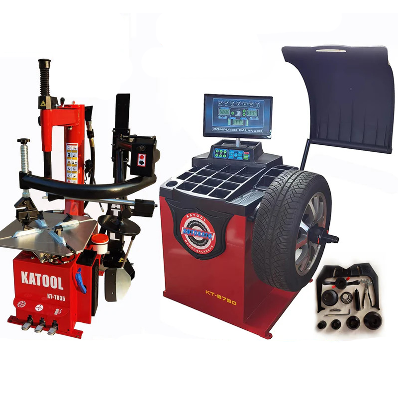 Katool Tire Changer KT-T835 with Wheel Balancer KT-B750 Combo