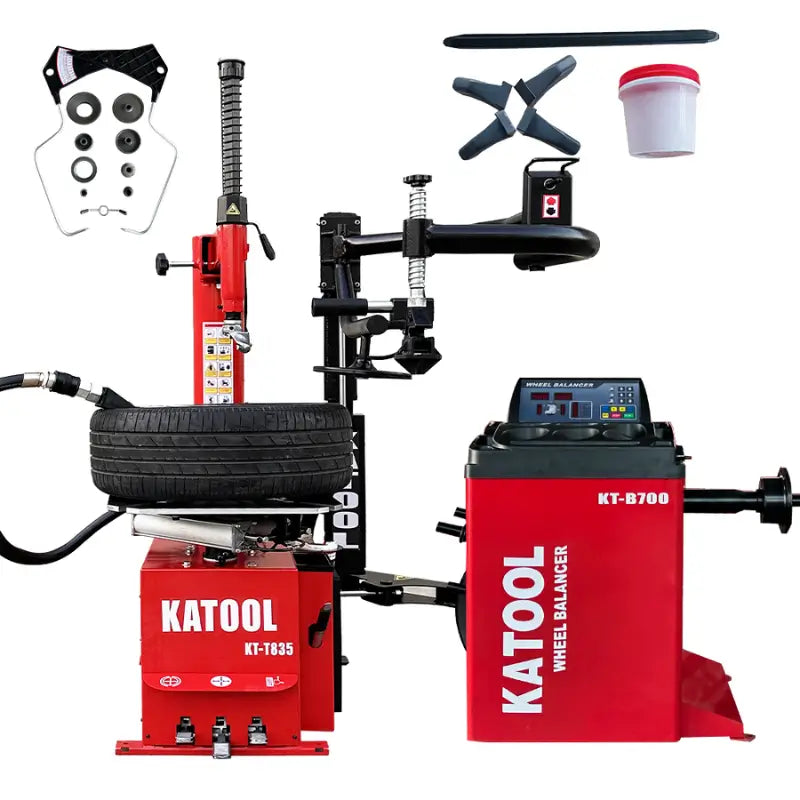 Katool Tire Changer KT-T835 with Wheel Balancer KT-B700 Combo