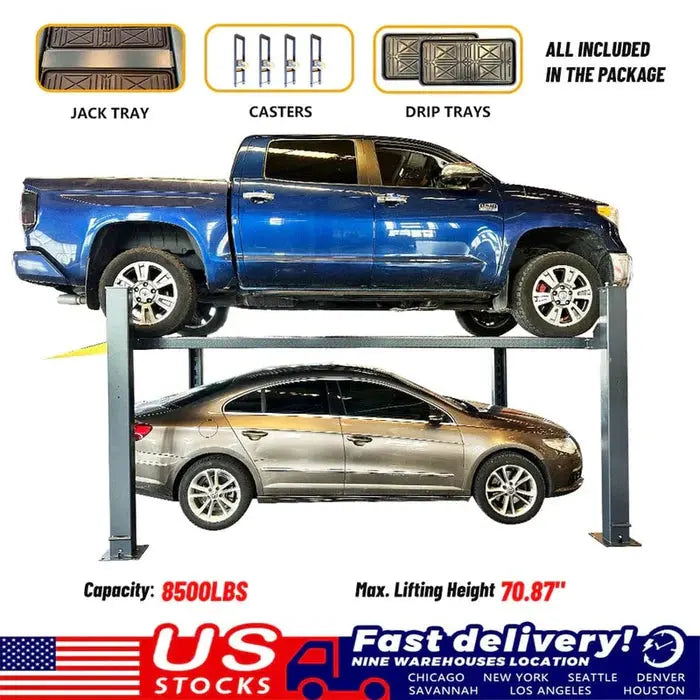 Katool 4 Post Vehicle Storage Lift 8,500lb KT-4H850 Katool